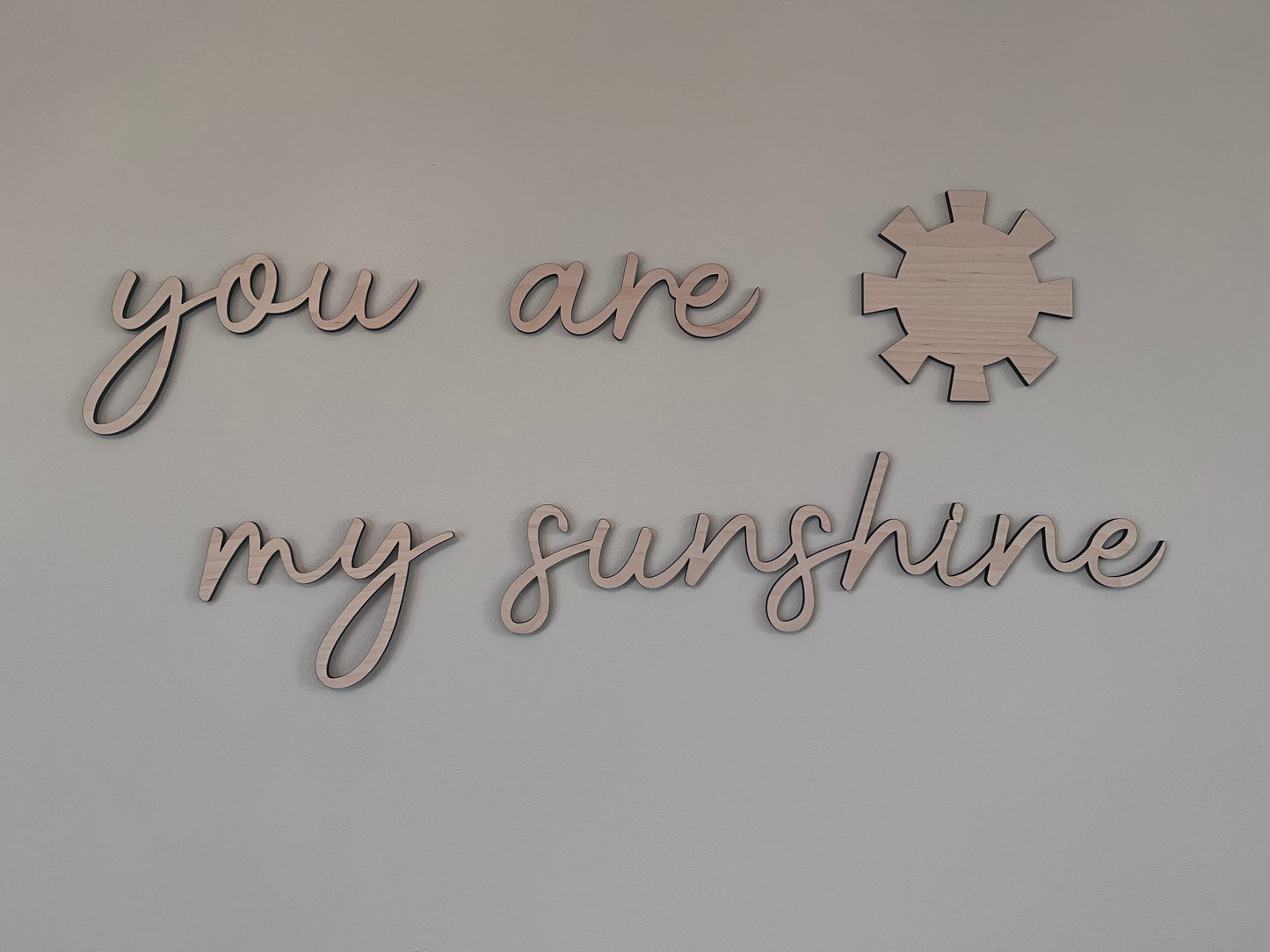 You are my Sunshine - Wooden Wall Word