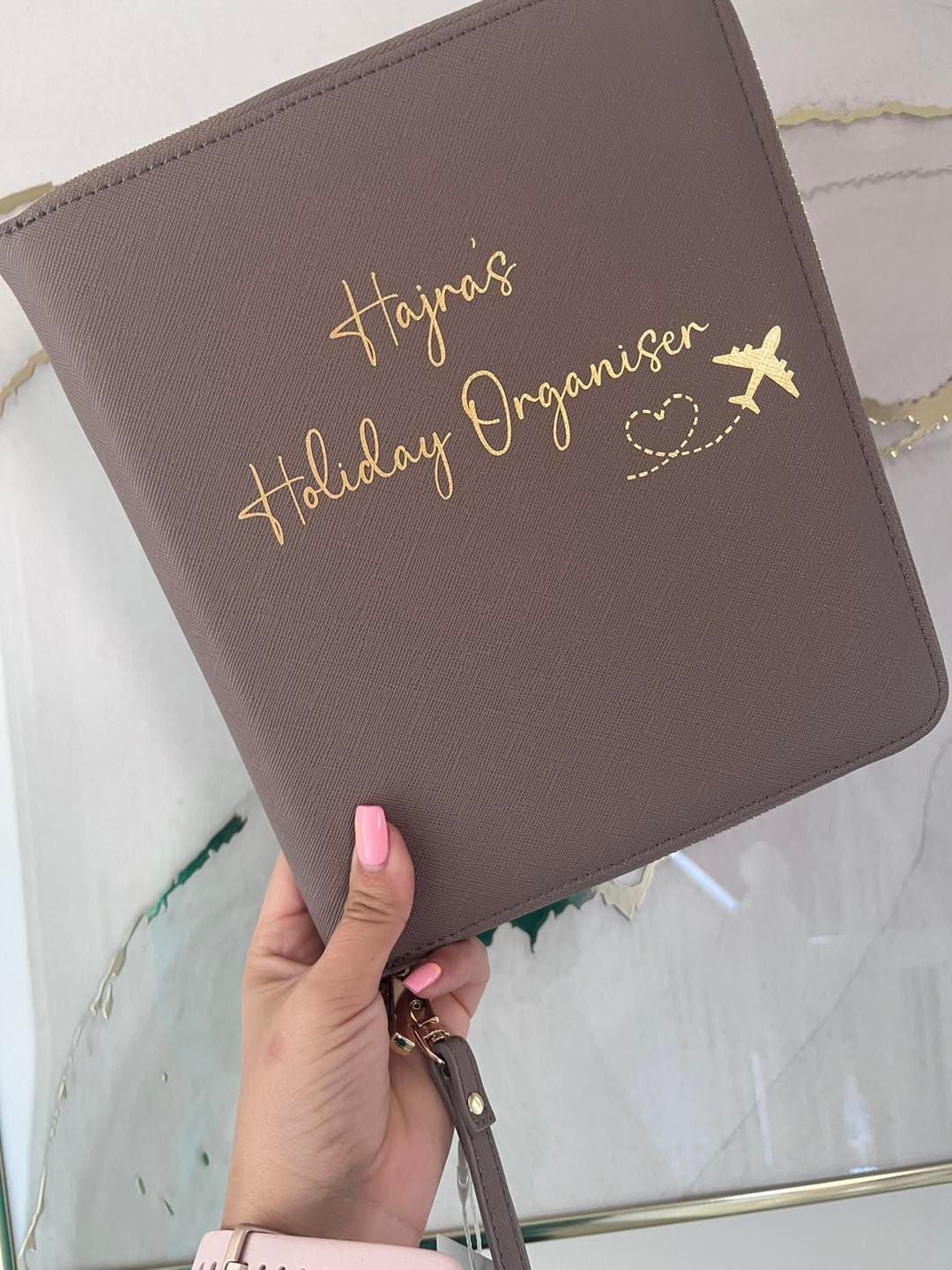 Luxury Personalised Travel Organiser