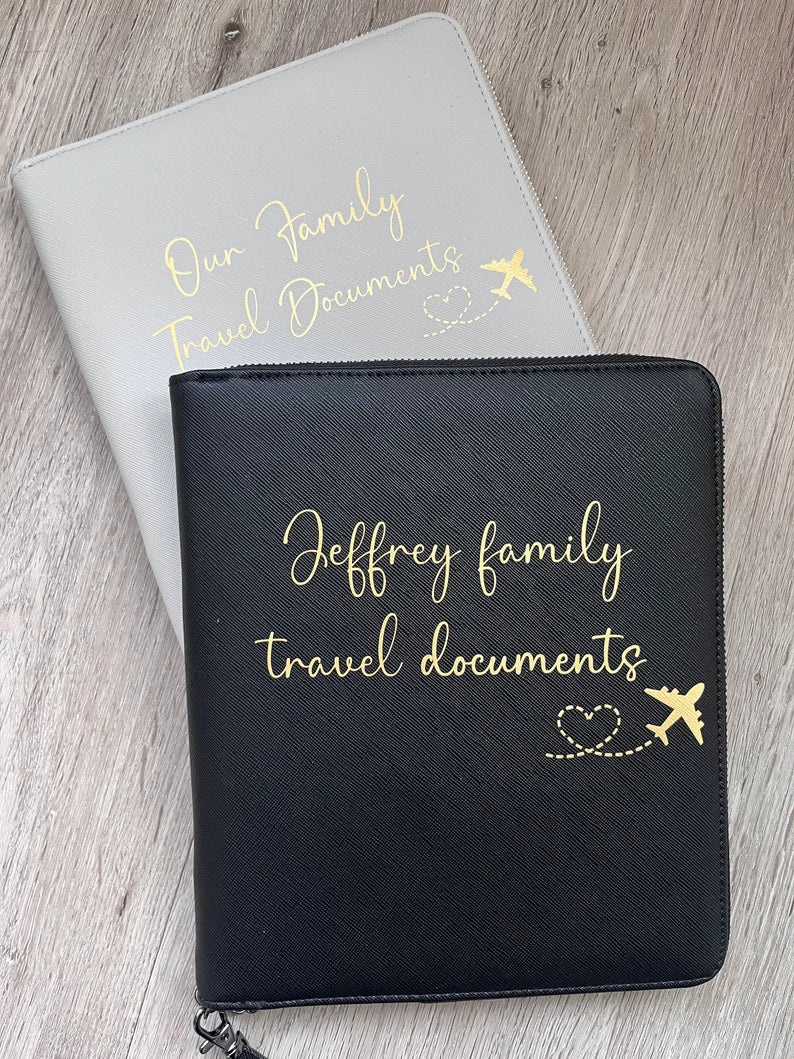 Luxury Personalised Travel Organiser