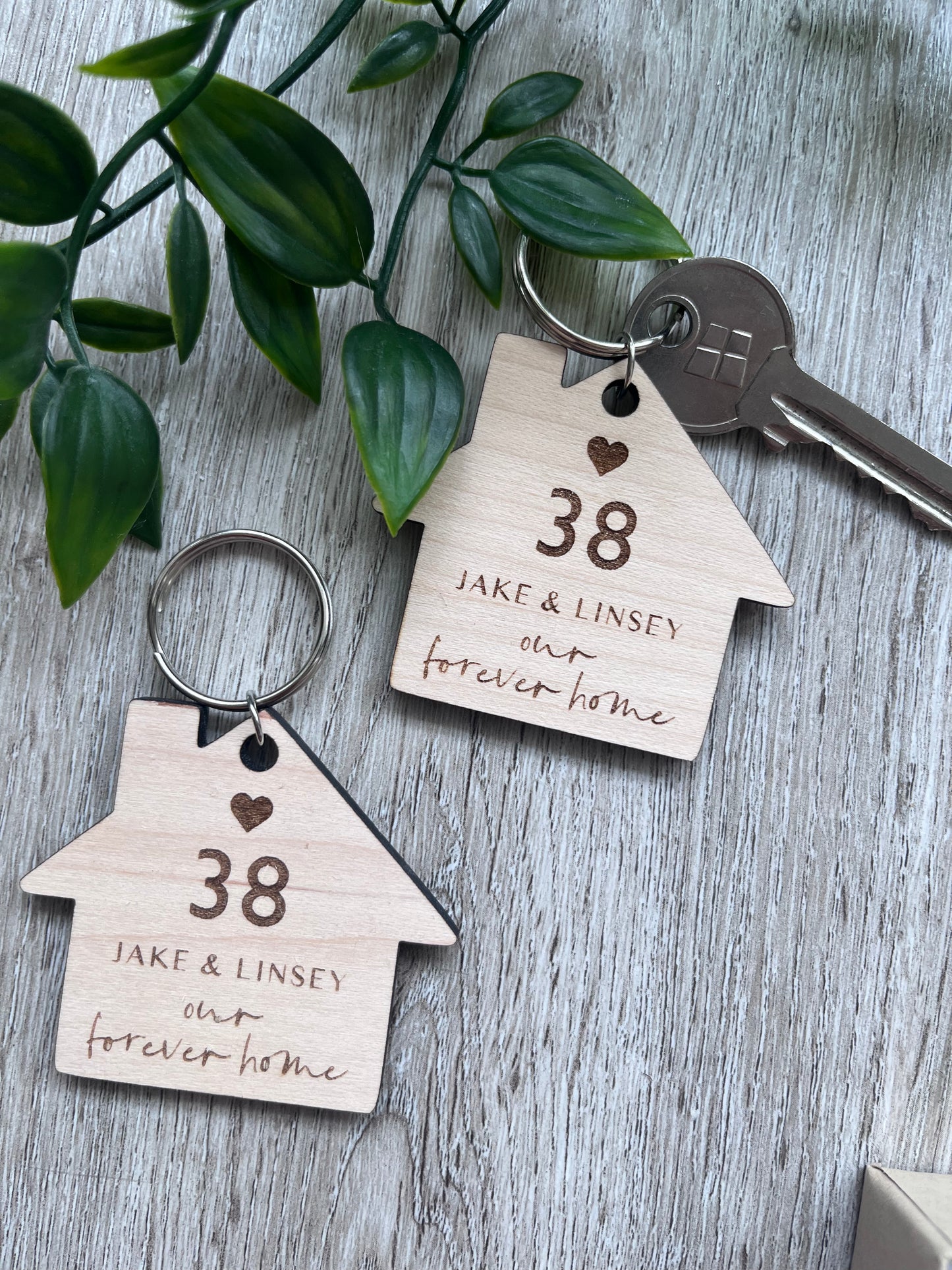 Personalised House Warming Keyring