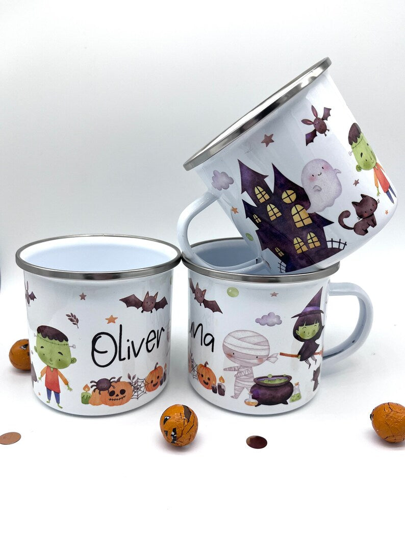 Personalised Halloween Mug & Treat bag