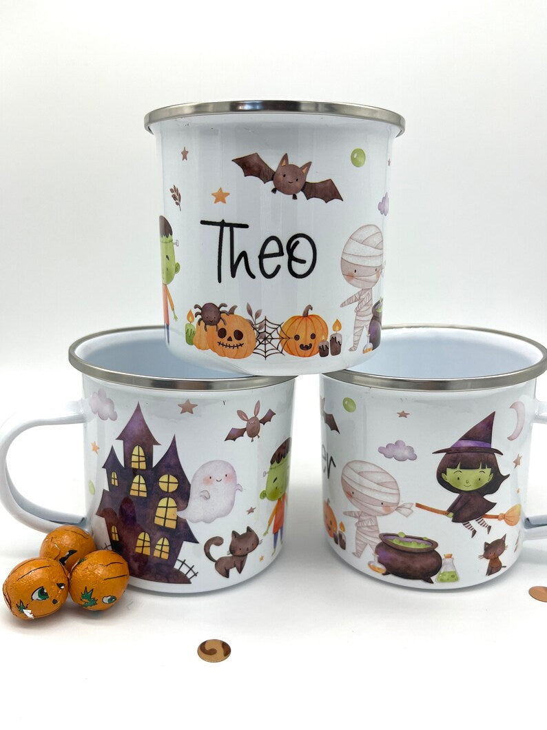 Personalised Halloween Mug & Treat bag