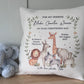 Personalised Jungle Keepsake Cushion