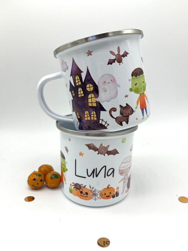 Personalised Halloween Mug & Treat bag