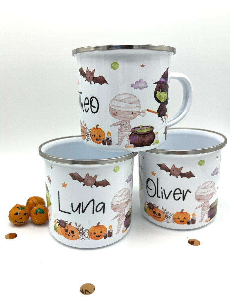 Personalised Halloween Mug & Treat bag