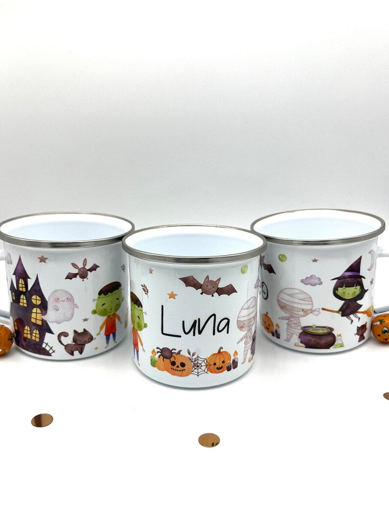 Personalised Halloween Mug & Treat bag