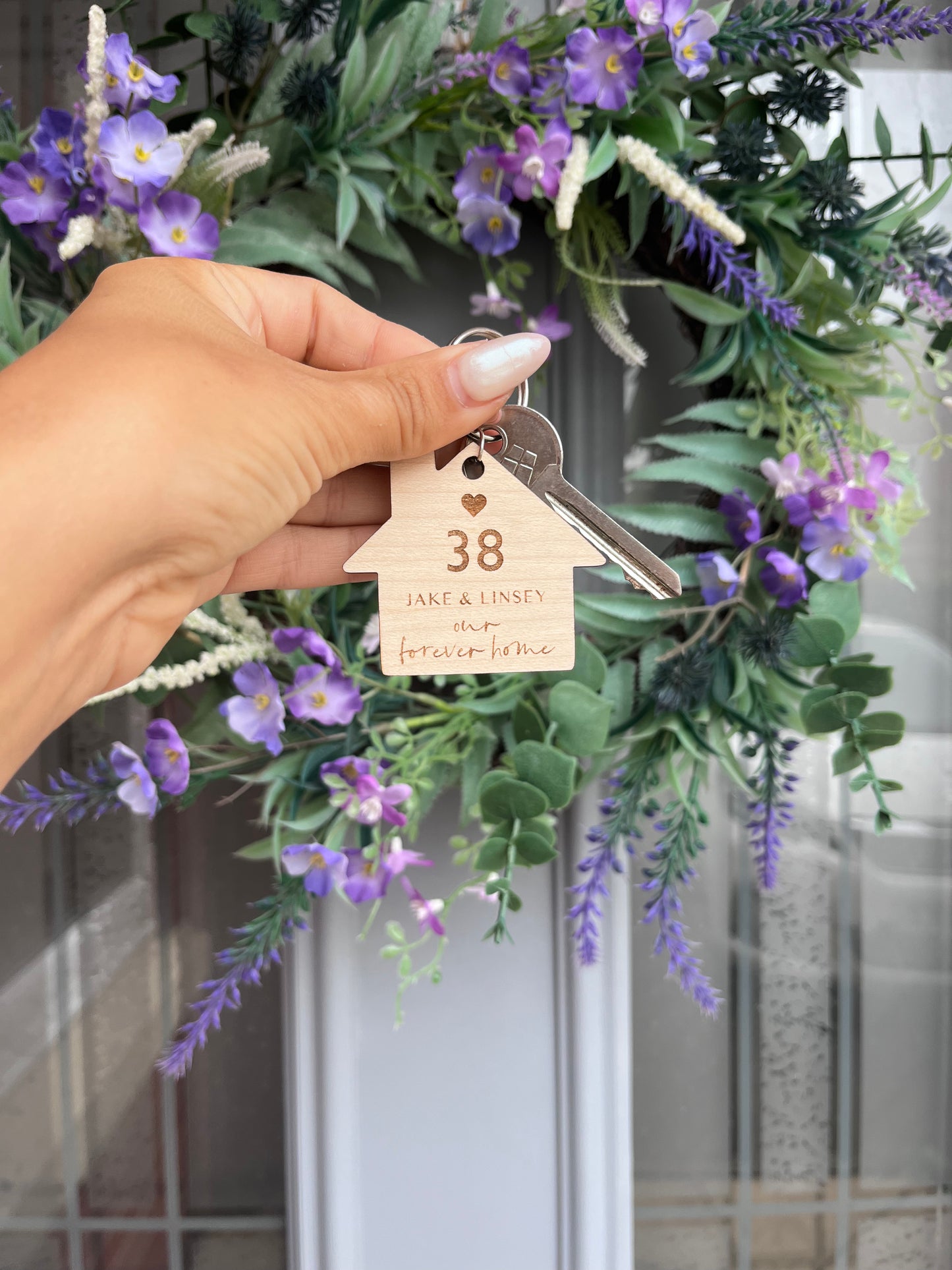 Personalised House Warming Keyring