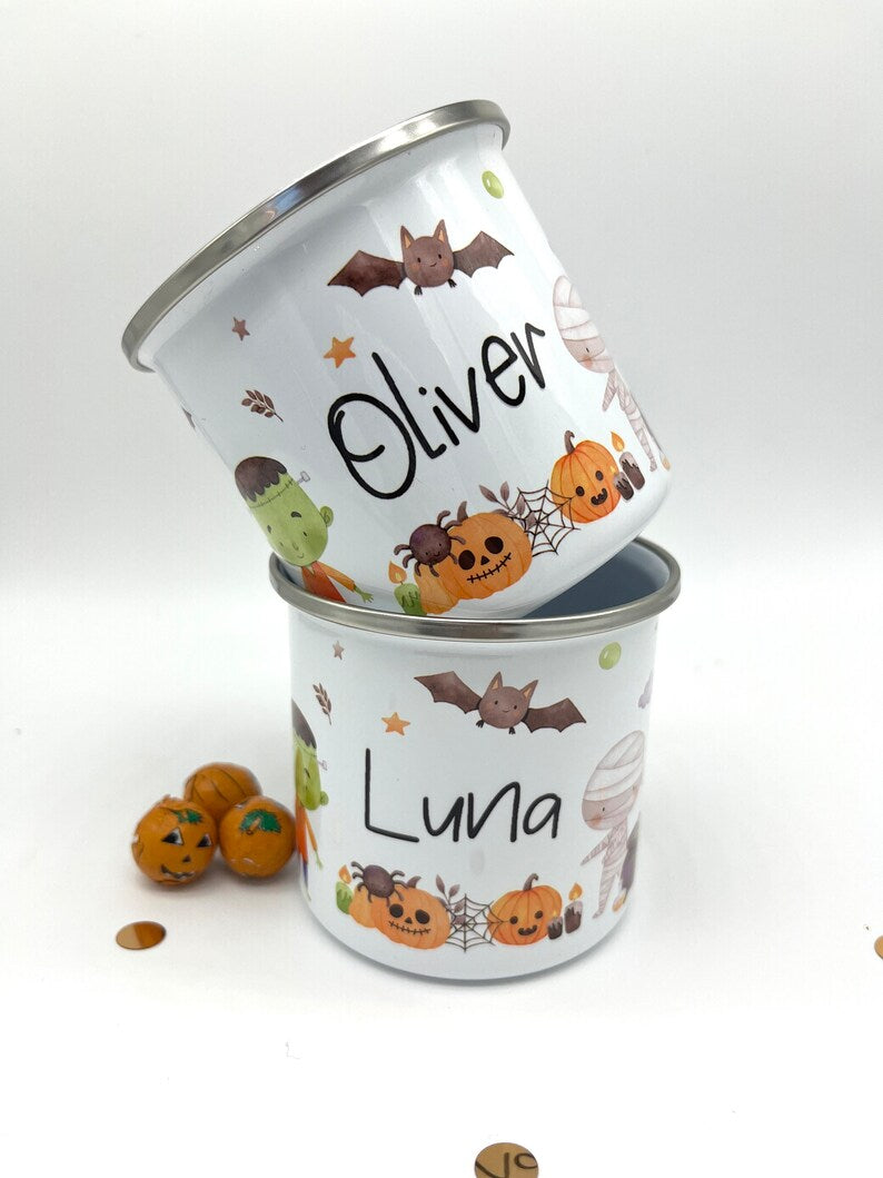 Personalised Halloween Mug & Treat bag