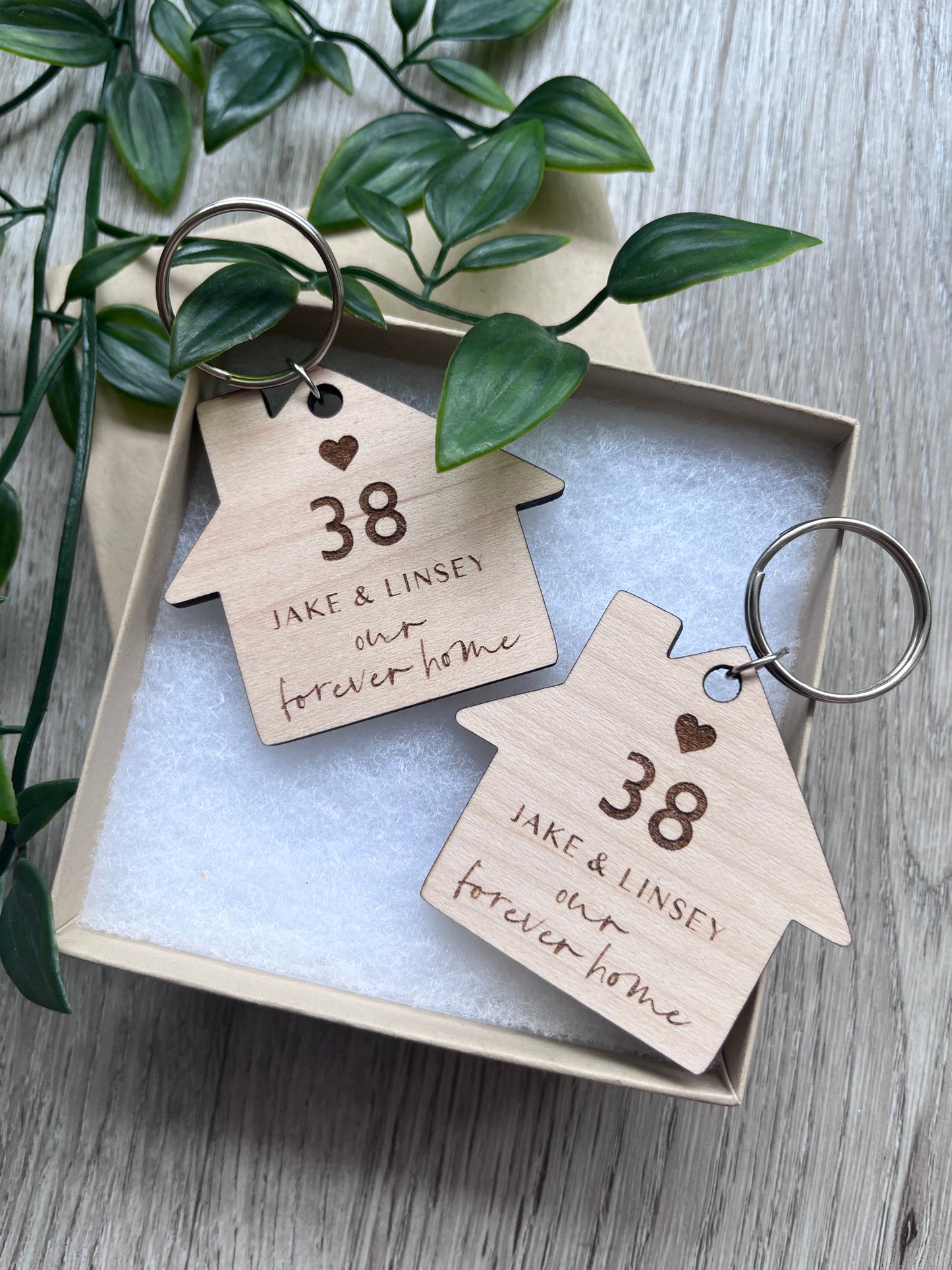 Personalised House Warming Keyring