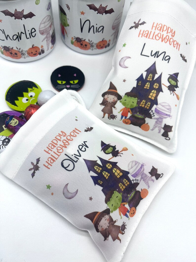 Personalised Halloween Mug & Treat bag