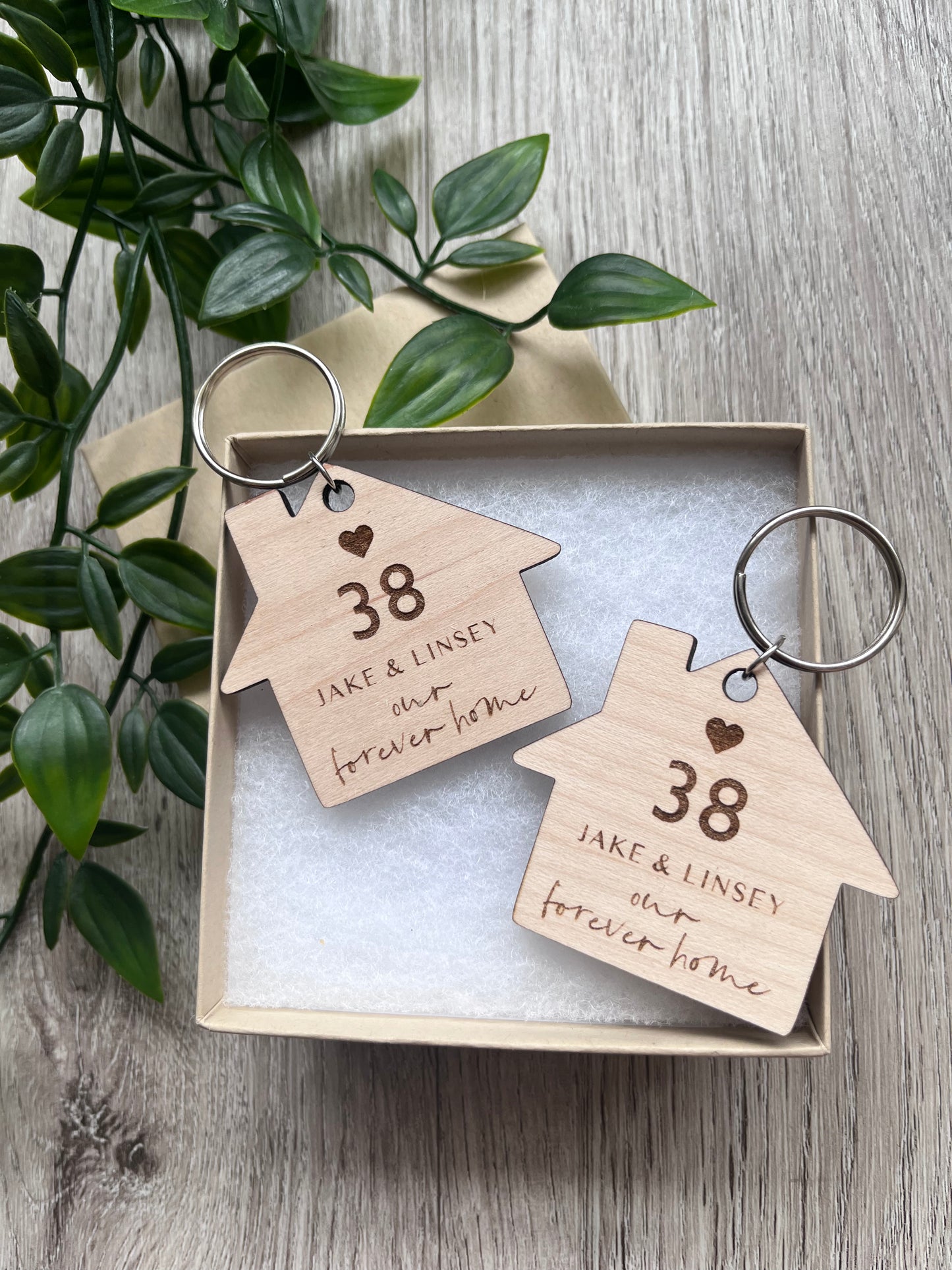 Personalised House Warming Keyring