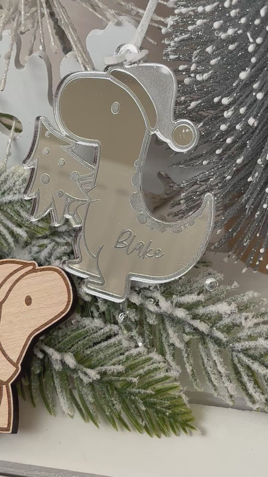 Personalised Dinosaur Bauble