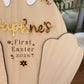 Easter Bunny Footprint Plaque