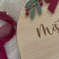 Mistletoes Footprint Plaque