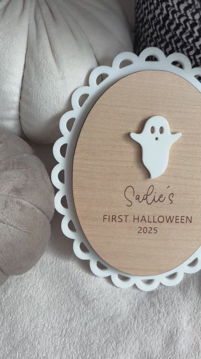 My First Halloween Plaque