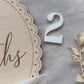 Ribbon Scallop Monthly Milestone Markers Set