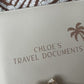 Luxury Personalised Travel Wallet - Palm Tree