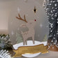 My First Christmas Personalised Rudolf Reindeer  Bauble: Baby’s 1st Christmas Tree Ornament