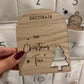 Christmas Activity Cards - Wood Advent Calendar Pocket Cards