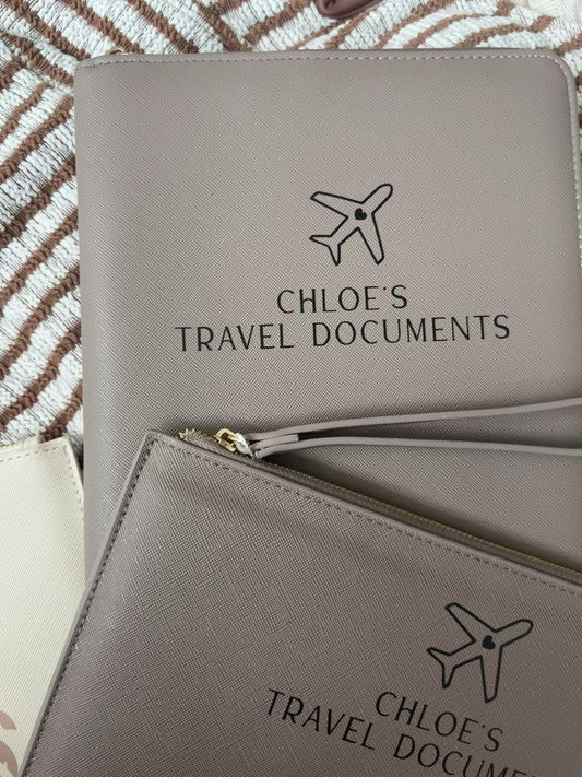 Luxury Personalised Travel Organiser - Plane