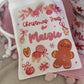 Pink Gingerbread Christmas Mug & Treat bag